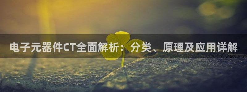 电子元器件CT全面解析：分类、原理及应用详解