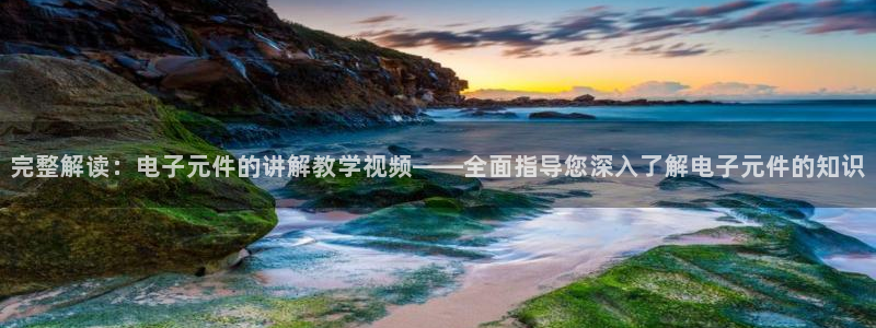 完整解读：电子元件的讲解教学视频——全面指导您深入了解电子元件的知识