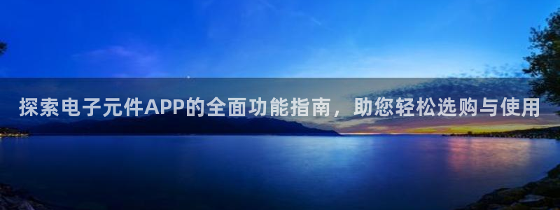 pg电子游戏试玩模拟ios：探索电子元件APP的全面功能指南，助您轻松选购与使用