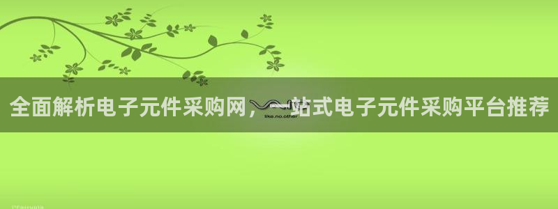 pg电子平台趟98db,in：全面解析电子元件采购网，一站式电子元件采购平台推荐