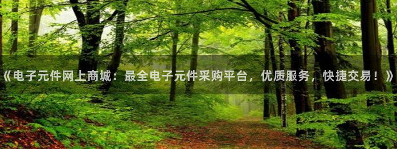 pg电子棋牌有哪些平台可以玩的：《电子元件网上商城：最全电子元件采购平台，优质服