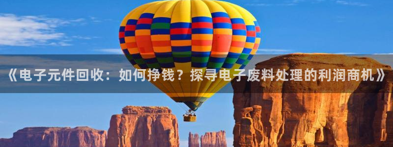pg电子哪里可以玩：《电子元件回收：如何挣钱？探寻电子废料处理的利润商机》