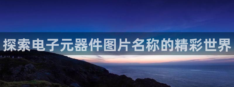 pg电子游戏体验版官网：探索电子元器件图片名称的精彩世界