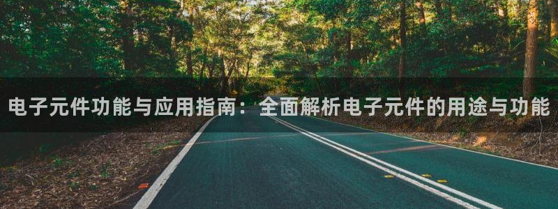 pg电子爆大奖下载：电子元件功能与应用指南：全面解析电子元件的用途与功能