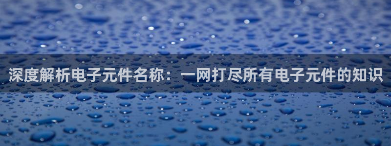 pg电子官网规98db,in：深度解析电子元件名称：一网打尽所有电子元件的知识