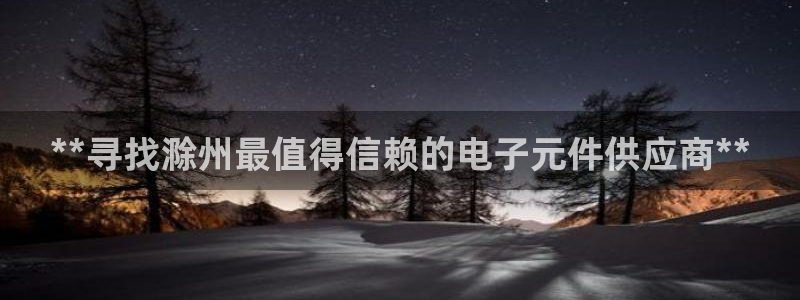 pg电子麻将胡了开挂：**寻找滁州最值得信赖的电子元件供应商**