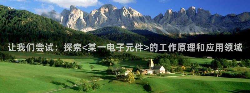 pg电子平台网址是多少位数字的：让我们尝试：探索<某一电子元件>的工作原理和应用