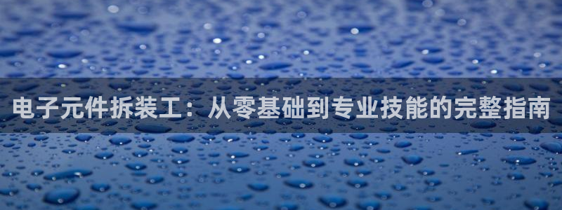 pg电子麻将胡了模拟器试玩网站：电子元件拆装工：从零基础到专业技能的完整指南