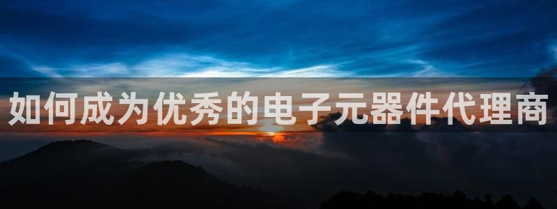 pg电子app下载地址：如何成为优秀的电子元器件代理商