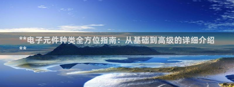 pg电子游戏公司怎么样：**电子元件种类全方位指南：从基础到高级的详细介绍
**