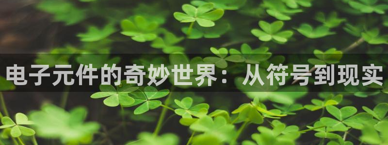 pg免费游戏试玩平台：电子元件的奇妙世界：从符号到现实