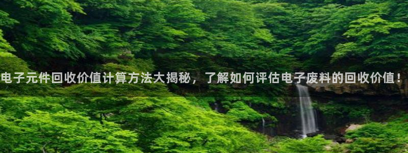 pg电子模拟器有声音怎么办：电子元件回收价值计算方法大揭秘，了解如何评估电子废料