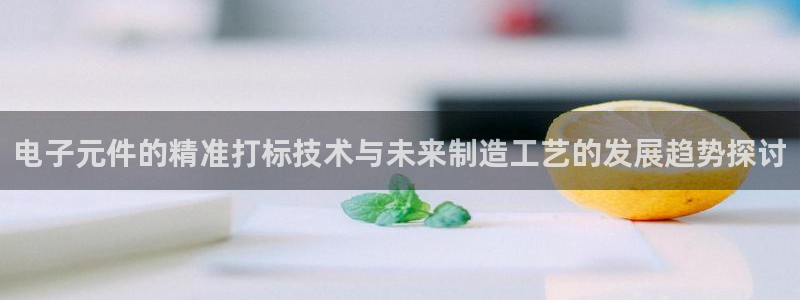 pg电子apk：电子元件的精准打标技术与未来制造工艺的发展趋势探讨